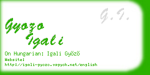 gyozo igali business card